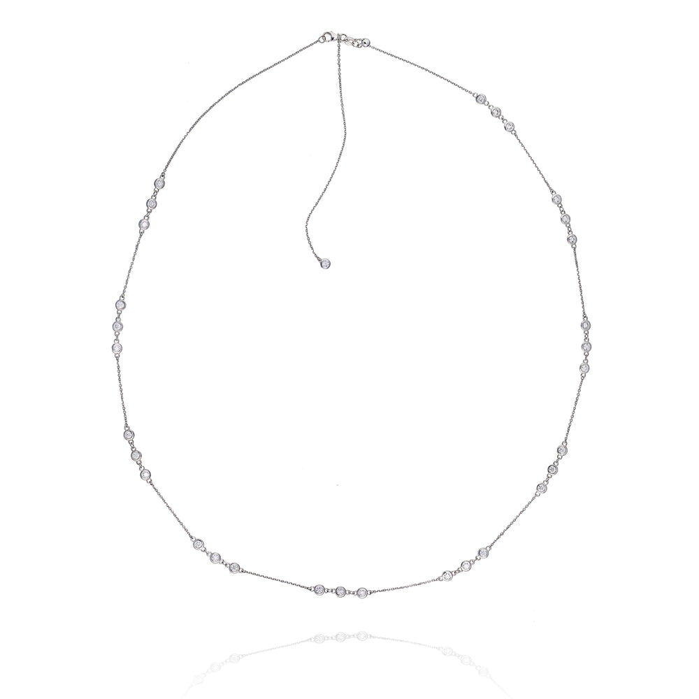 Diamond By The Yard 31-Stone Adjustable Necklace