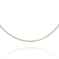 Diamond By The Yard 122 Stone Long Fashion Necklace