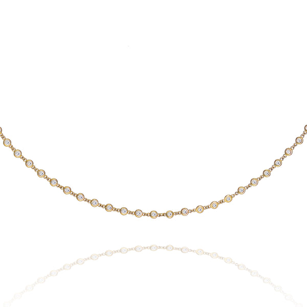 Diamond By The Yard 122 Stone Long Fashion Necklace