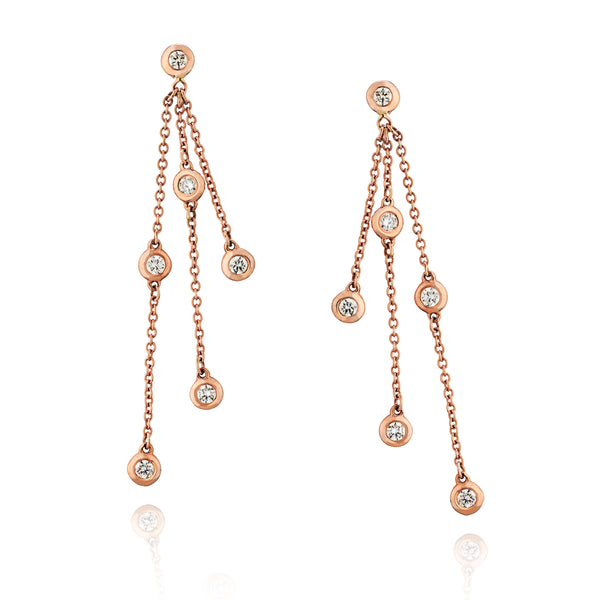 Diamond By The Yard 12-Stone Dangling Earrings