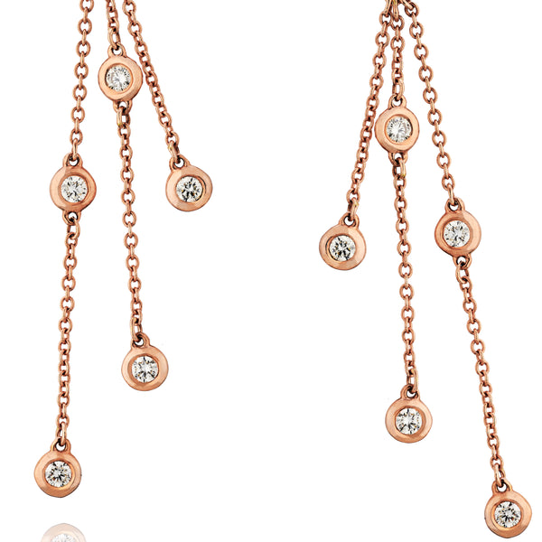 Diamond By The Yard 12-Stone Dangling Earrings