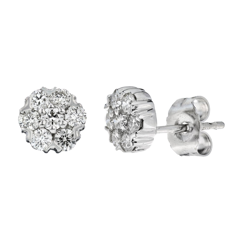 Diamond Flower Earring - The Diamond Channel