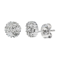 Diamond Flower Earring - The Diamond Channel