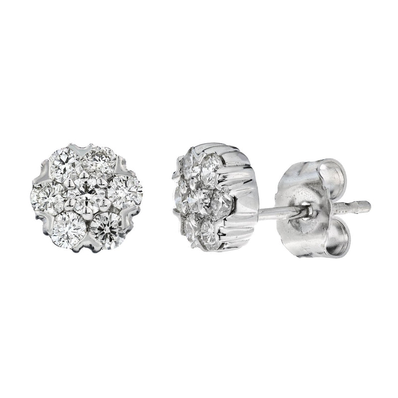 Diamond Flower Earring - The Diamond Channel