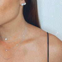 Clustered Diamond Halo Stud Earrings - The Diamond Channel