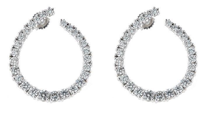 Journey Hoop Earrings - The Diamond Channel