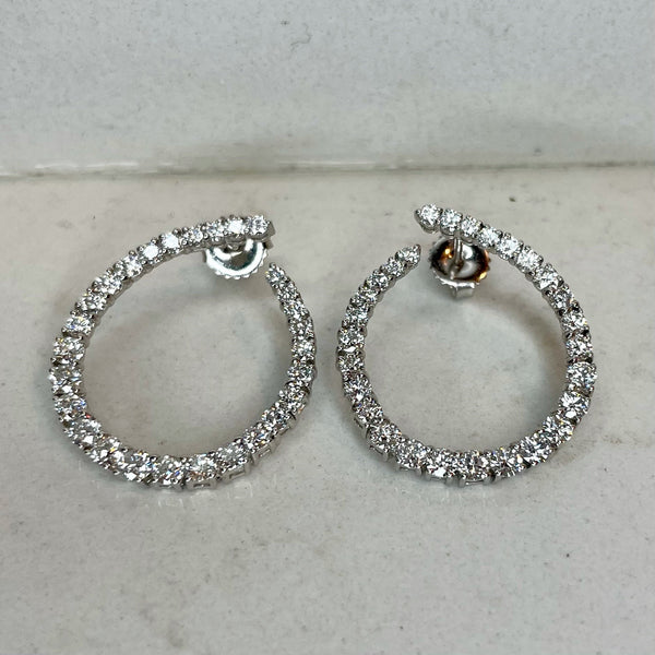 Journey Hoop Earrings - The Diamond Channel