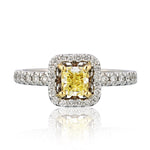 Natural Intense Yellow Diamond Ring - The Diamond Channel