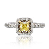 Natural Intense Yellow Diamond Ring - The Diamond Channel