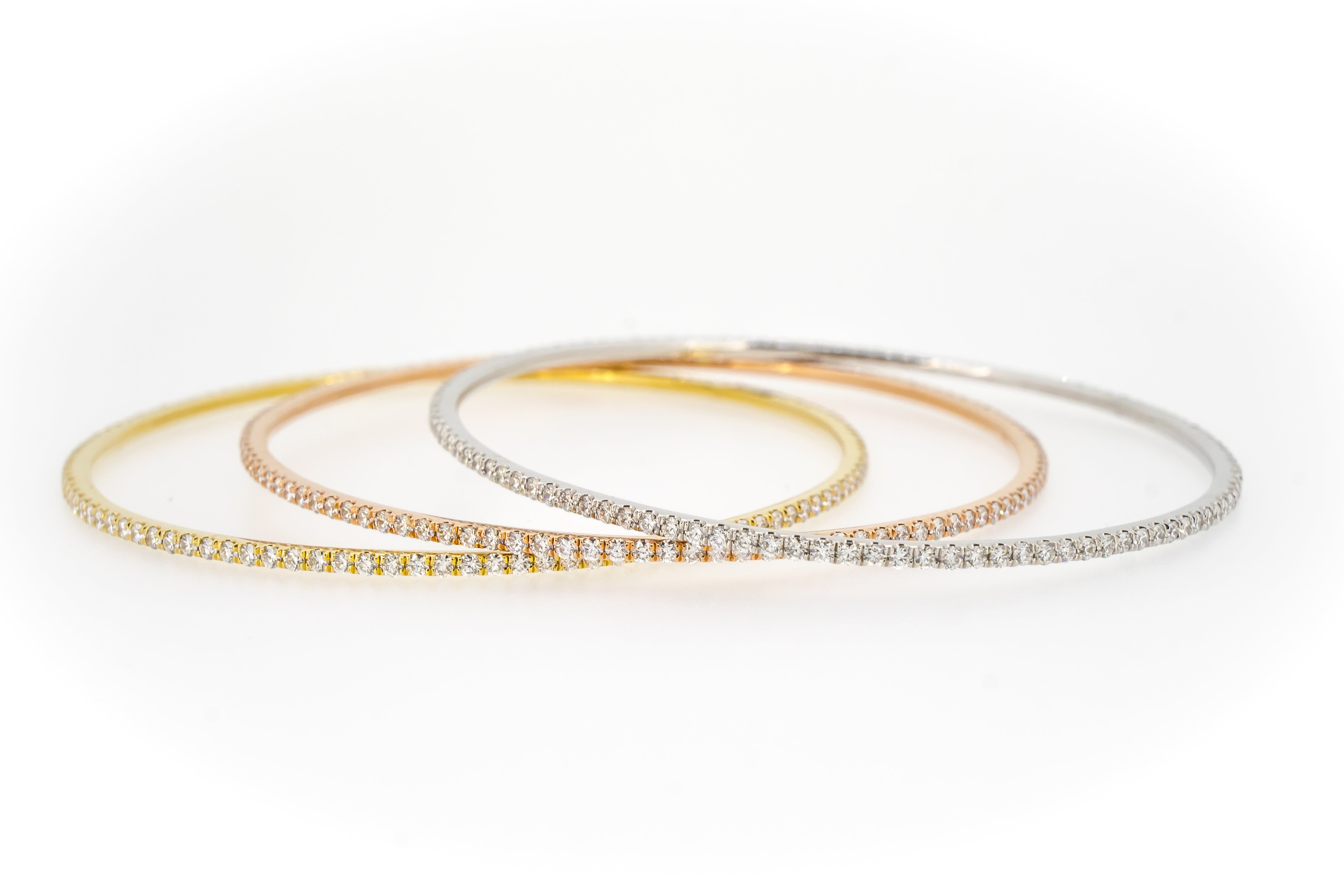 Diamonds All Around Bangle - The Diamond Channel