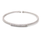 1 Row Bar Bangle - The Diamond Channel